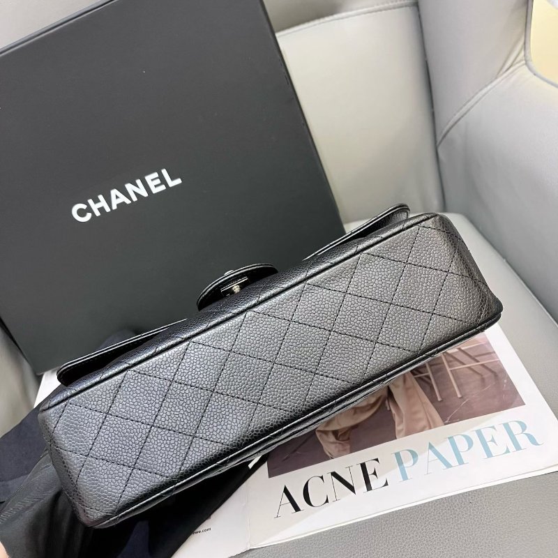 閒置新 香奈兒/Chanel  黑銀CF中號鏈條包-4