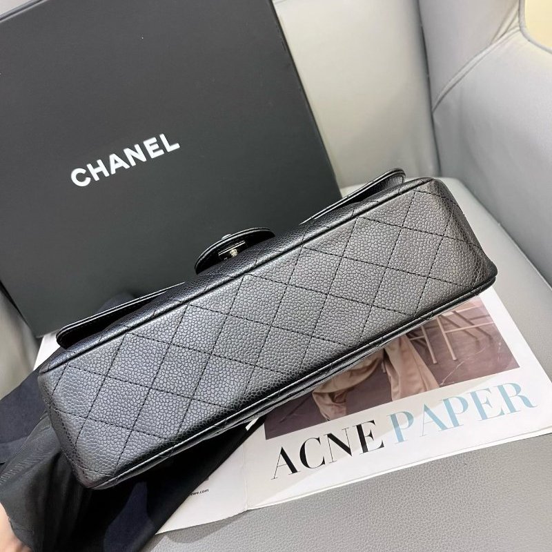 閒置新 香奈兒/Chanel  黑銀CF中號鏈條包-7