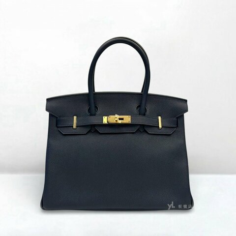 S5299-Hermes包包 2Z午夜藍金釦TOGO皮 Birkin 30