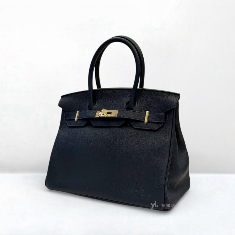S5299-Hermes 2Z午夜藍金釦TOGO皮 Birkin 30-1