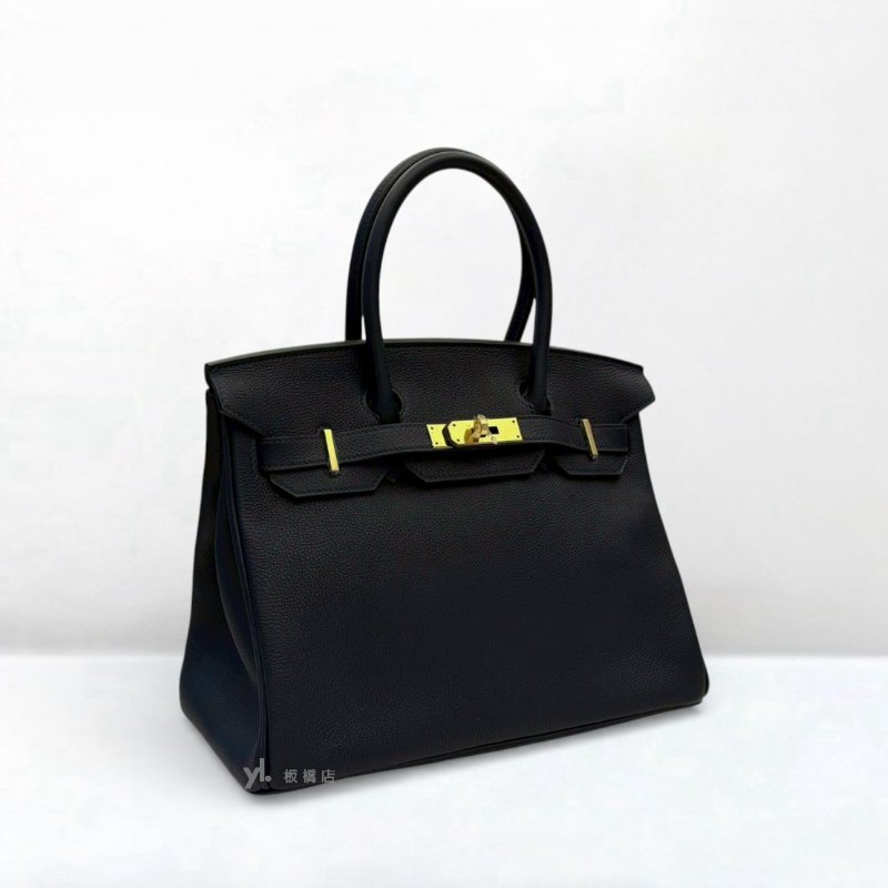 S5299-Hermes 2Z午夜藍金釦TOGO皮 Birkin 30-2