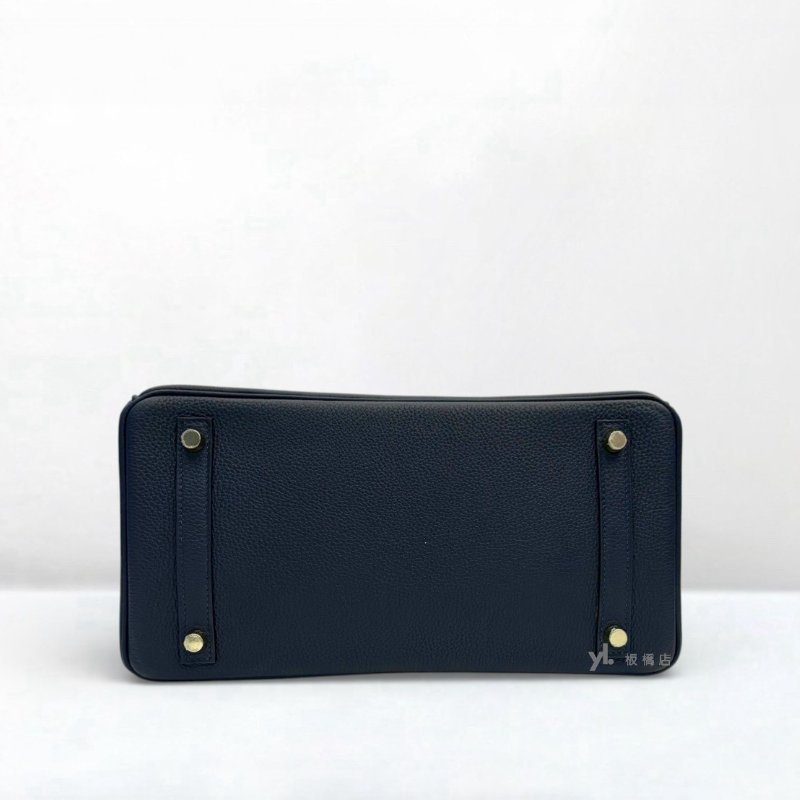 S5299-Hermes 2Z午夜藍金釦TOGO皮 Birkin 30-4