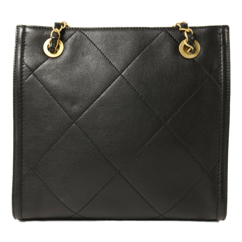 CHANEL 牛皮皮革Matelasse金扣鏈帶肩背袋-1