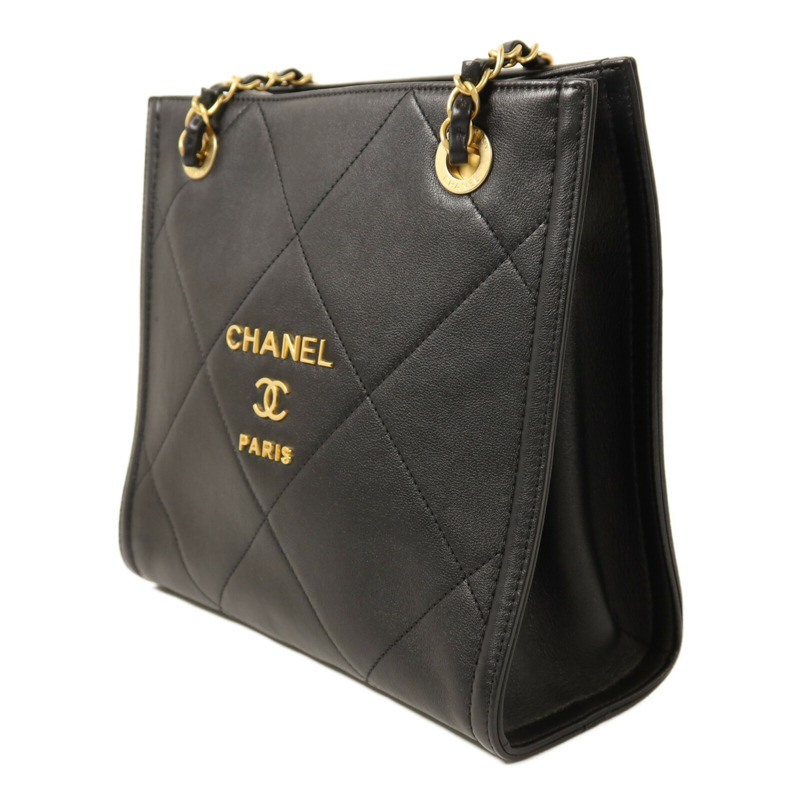 CHANEL 牛皮皮革Matelasse金扣鏈帶肩背袋-2