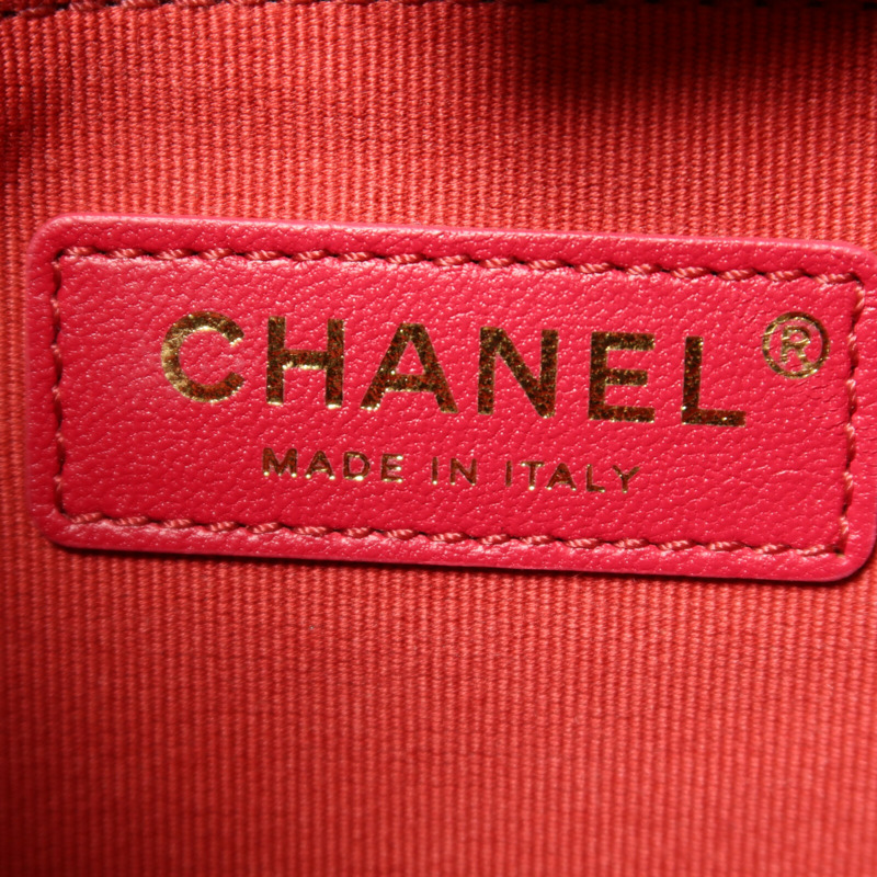 CHANEL 牛皮皮革Matelasse金扣鏈帶肩背袋-5