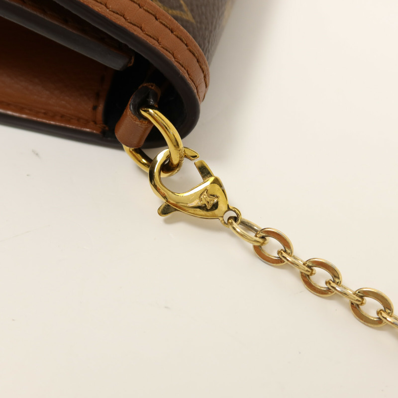 LOUIS VUITTON Monogram Reverse Dauphine金扣鏈帶肩背袋-8