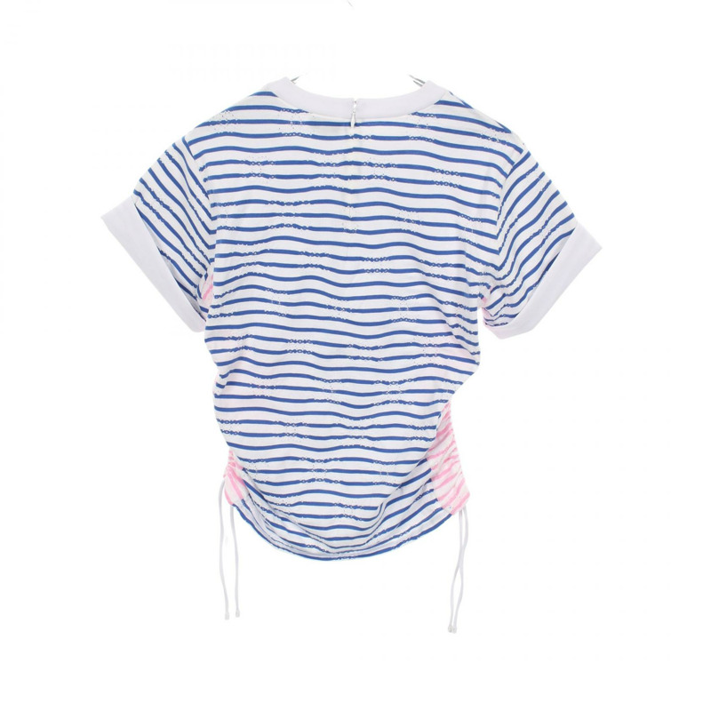 香奈兒 COCO 標誌 T 卹上衣 P77169K11149 純棉 白色 藍色 粉紅 二手 女款 #42-1