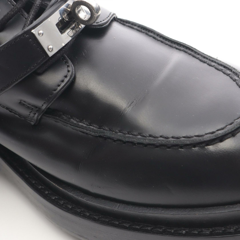 愛馬仕 (HERMES) First Kelly 搭扣樂福鞋，黑色真皮，二手女款，39碼-8