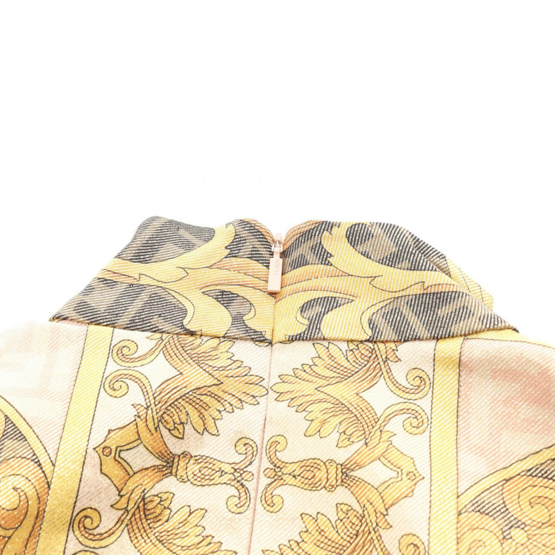FENDI × VERSACE 洋裝 尼龍材質 黃金黑 #38 二手女裝-5
