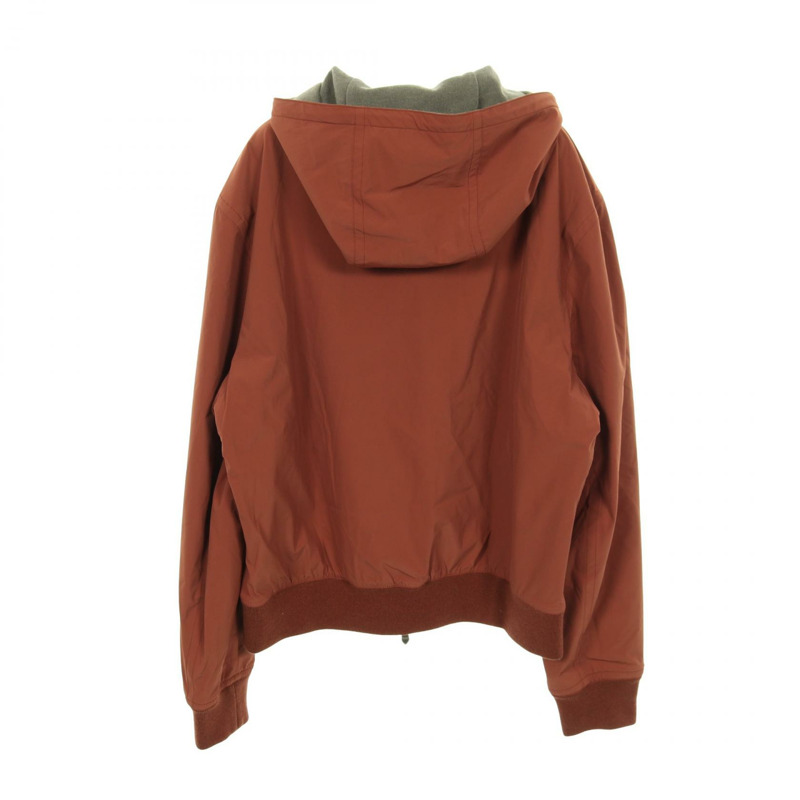 愛馬仕男士棕色尼龍短夾克，其他款式。-1