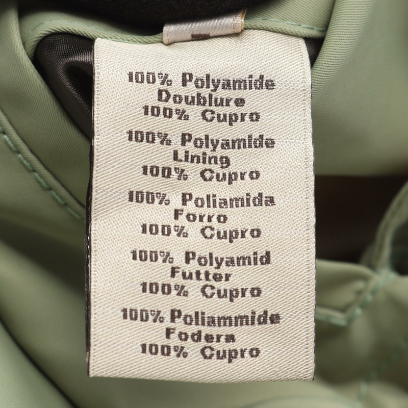 愛馬仕系列紐扣短夾克 其他夾克 尼龍 綠色 二手 男士-3