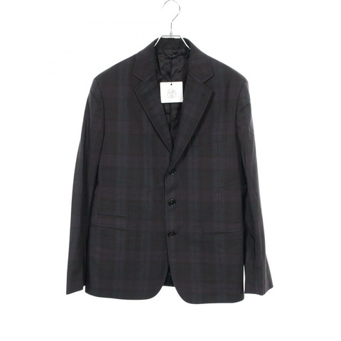 愛馬仕 (HERMES) 訂製羊毛尼龍夾克，海軍藍/綠色/黑色，二手男士52碼