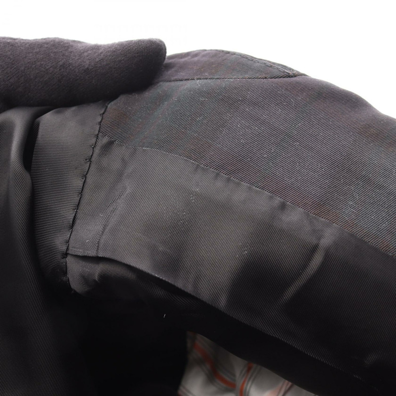 愛馬仕 (HERMES) 訂製羊毛尼龍夾克，海軍藍/綠色/黑色，二手男士52碼-6