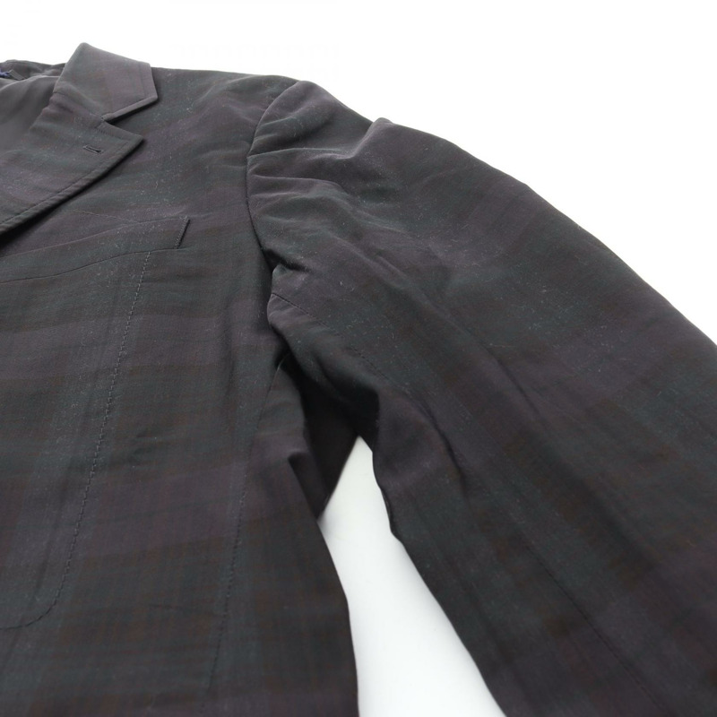 愛馬仕 (HERMES) 訂製羊毛尼龍夾克，海軍藍/綠色/黑色，二手男士52碼-8