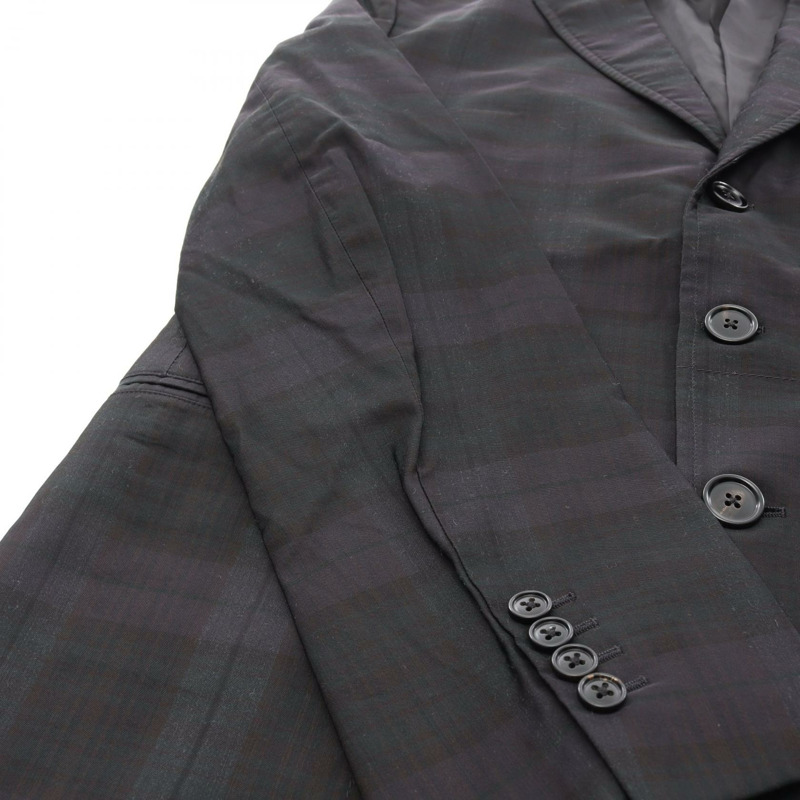 愛馬仕 (HERMES) 訂製羊毛尼龍夾克，海軍藍/綠色/黑色，二手男士52碼-9