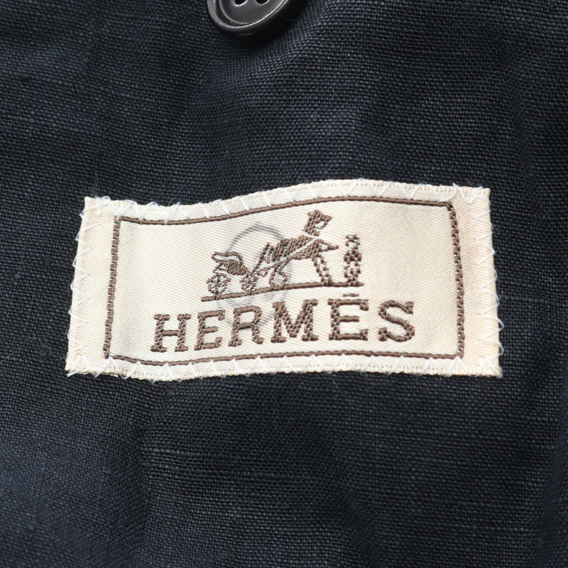 愛馬仕其他夾克 布料 海軍藍 二手 男士-2