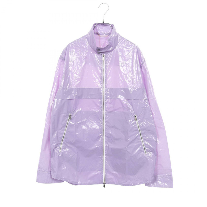 愛馬仕 Serie 紐扣拉鍊外套 Blouson #48 尼龍紫色二手男款-0