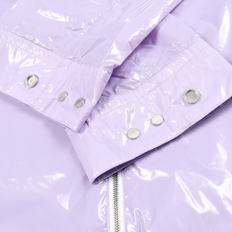 愛馬仕 Serie 紐扣拉鍊外套 Blouson #48 尼龍紫色二手男款-8