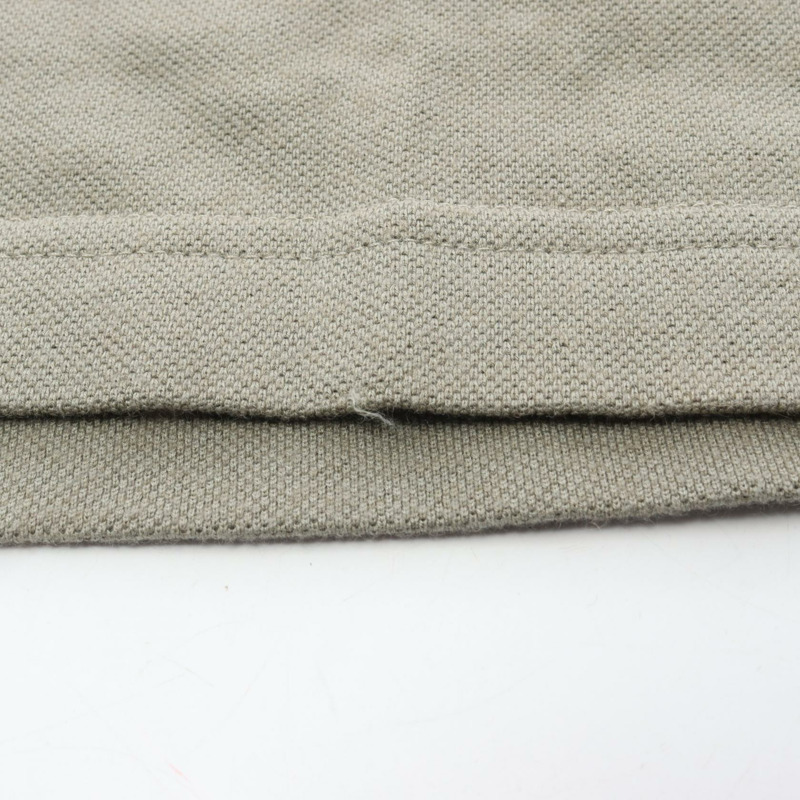 愛馬仕 Polo 衫，棉羊絨混紡，卡其色，二手，男士 S 碼-6