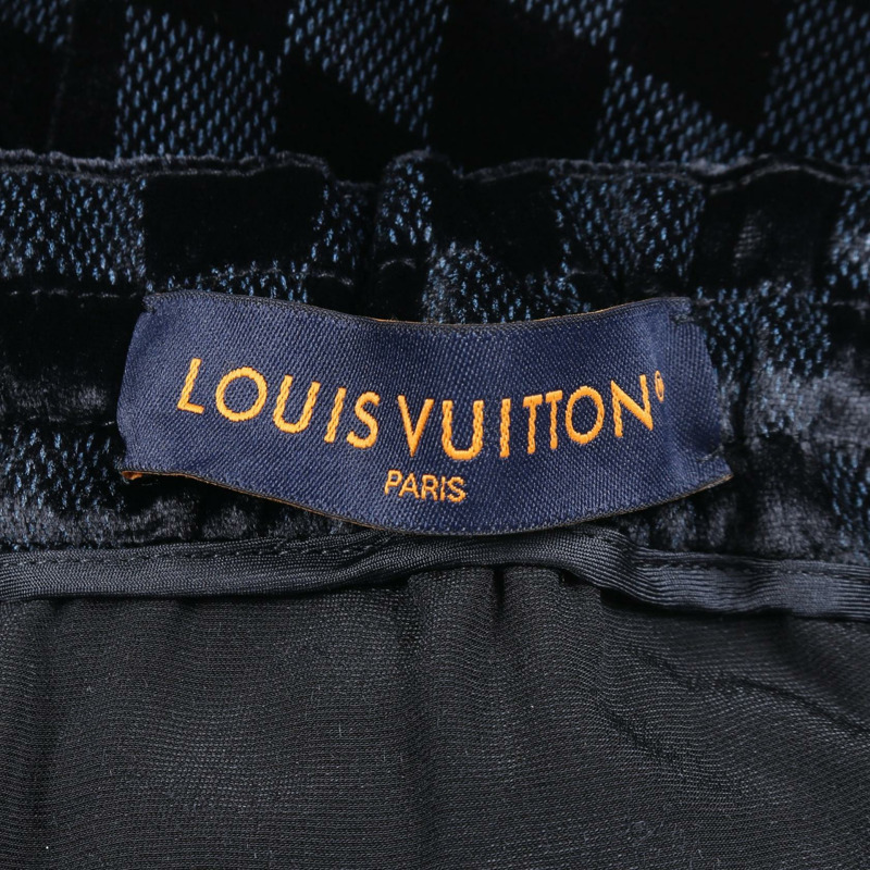 路易威登 Damier 長褲 #50 RM251MF JWM HSFP2W 人造絲海軍藍 二手男裝-2