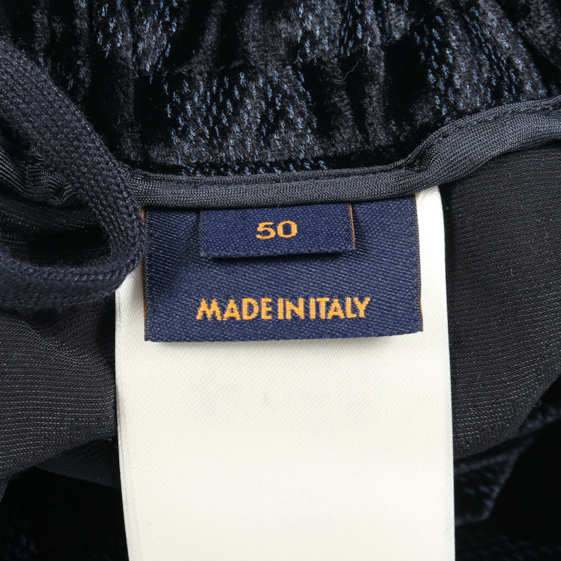 路易威登 Damier 長褲 #50 RM251MF JWM HSFP2W 人造絲海軍藍 二手男裝-4