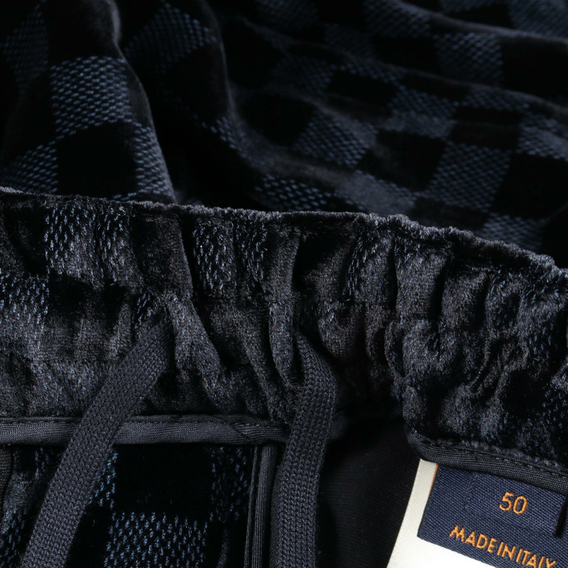 路易威登 Damier 長褲 #50 RM251MF JWM HSFP2W 人造絲海軍藍 二手男裝-6