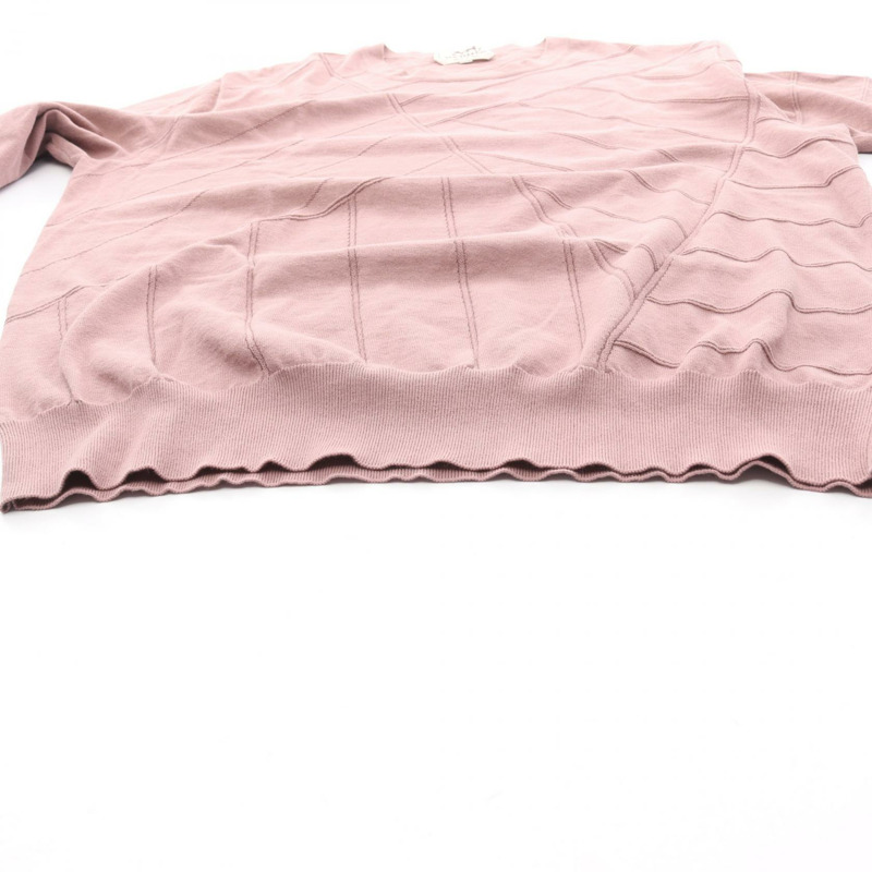 愛馬仕男士粉紅棉質針織毛衣，二手，M碼-5