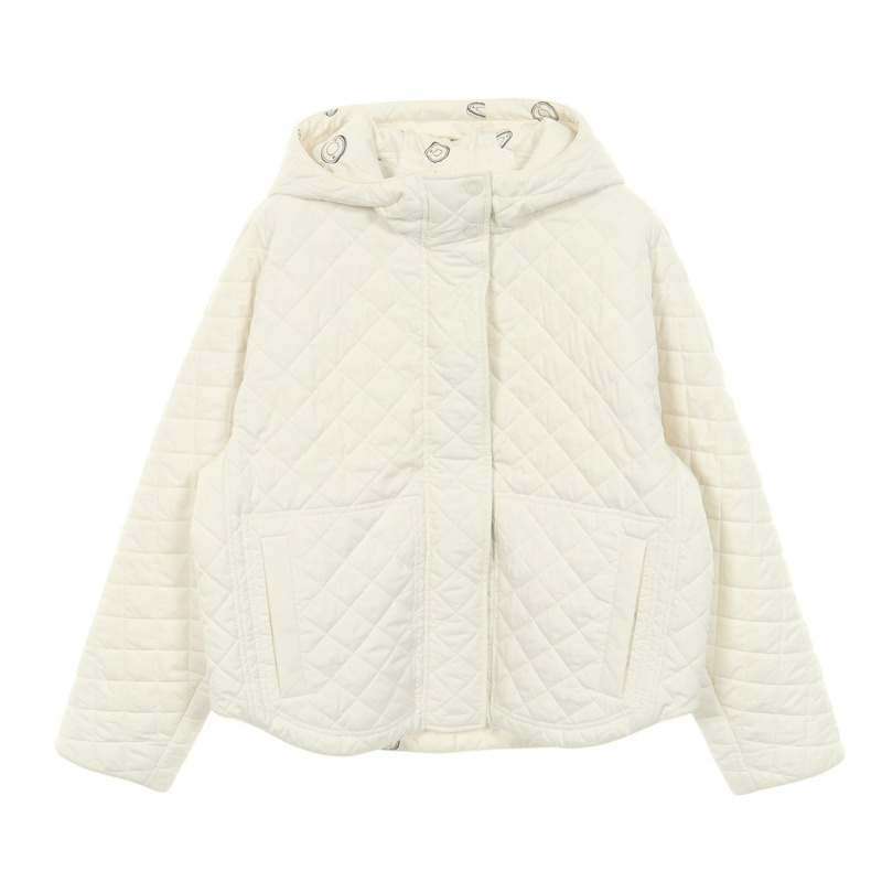 愛馬仕 Clou de Selle Semis 絎縫夾克 其他款式 聚酯纖維 白色 二手 女款-0