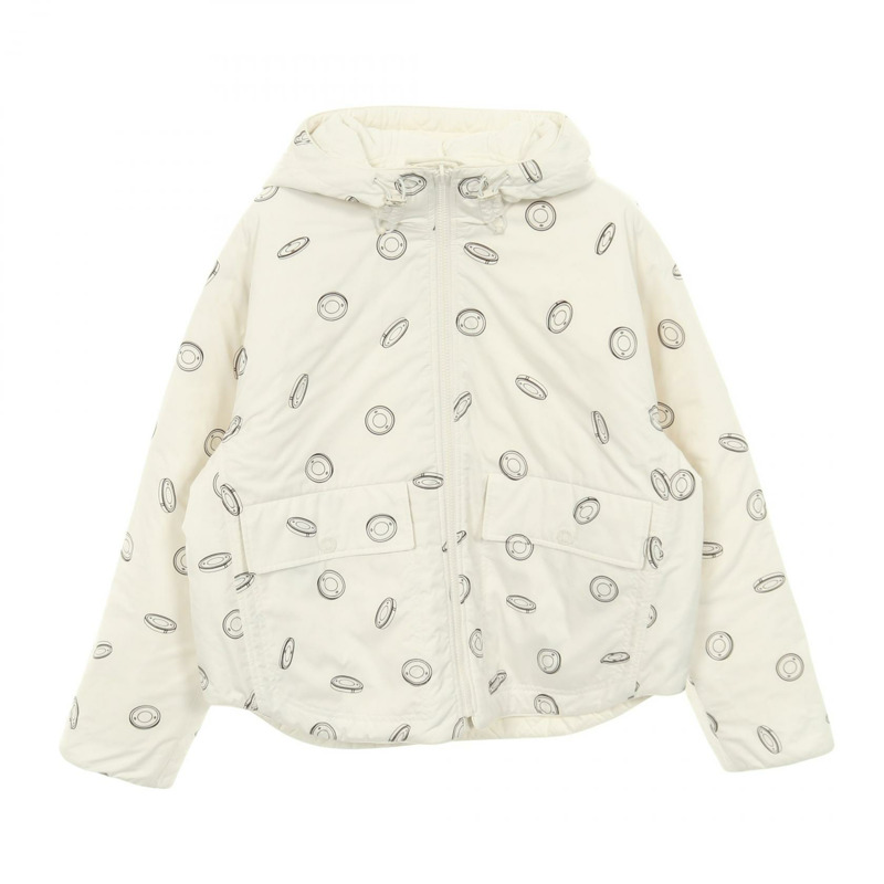 愛馬仕 Clou de Selle Semis 絎縫夾克 其他款式 聚酯纖維 白色 二手 女款-2