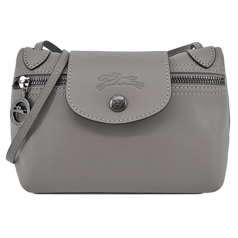 Longchamp xtra 郵差包/灰-0