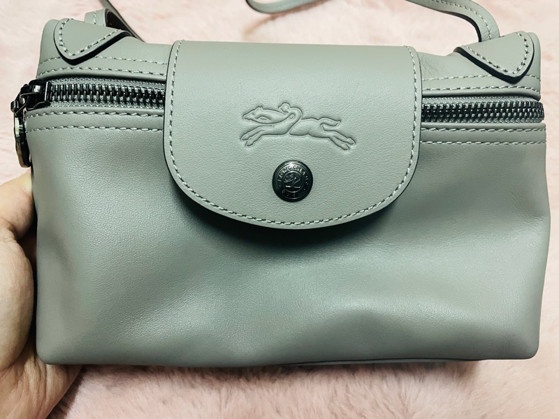 Longchamp xtra 郵差包/灰-2
