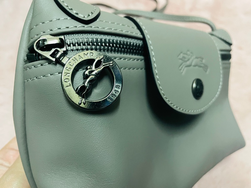 Longchamp xtra 郵差包/灰-3