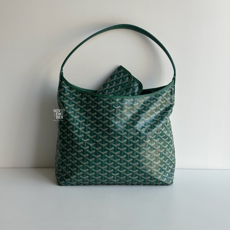 閒置新有購證🙌🏻 Goyard 戈雅 Hobo 綠色-0