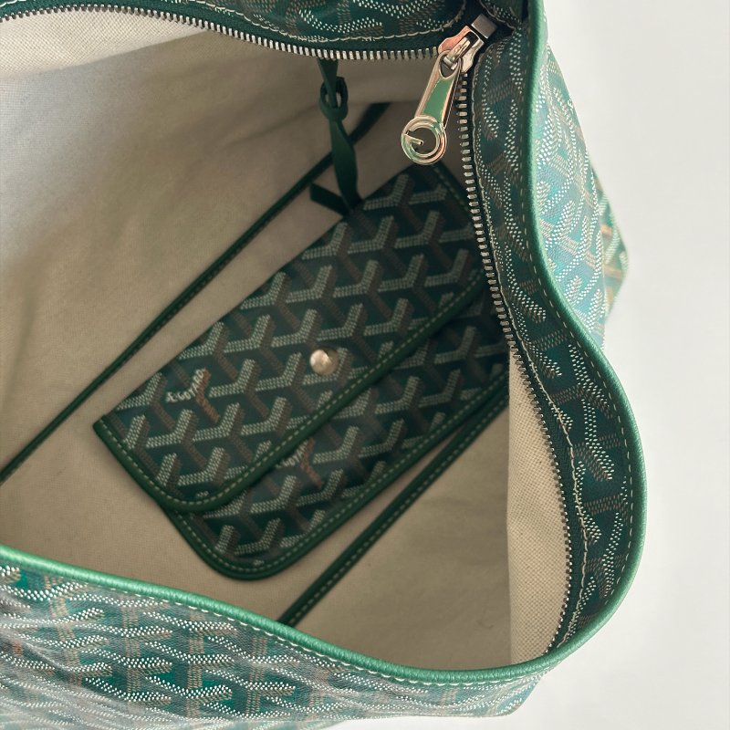 閒置新有購證🙌🏻 Goyard 戈雅 Hobo 綠色-3