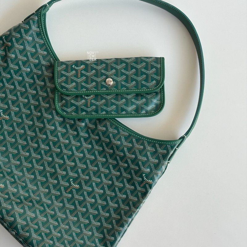 閒置新有購證🙌🏻 Goyard 戈雅 Hobo 綠色-4