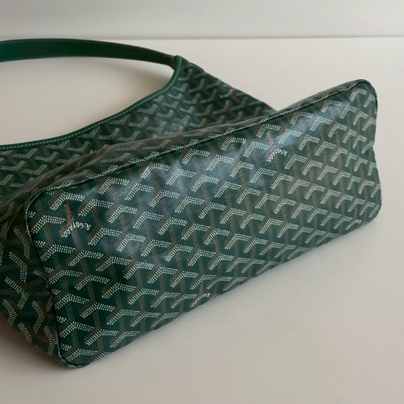 閒置新有購證🙌🏻 Goyard 戈雅 Hobo 綠色-9