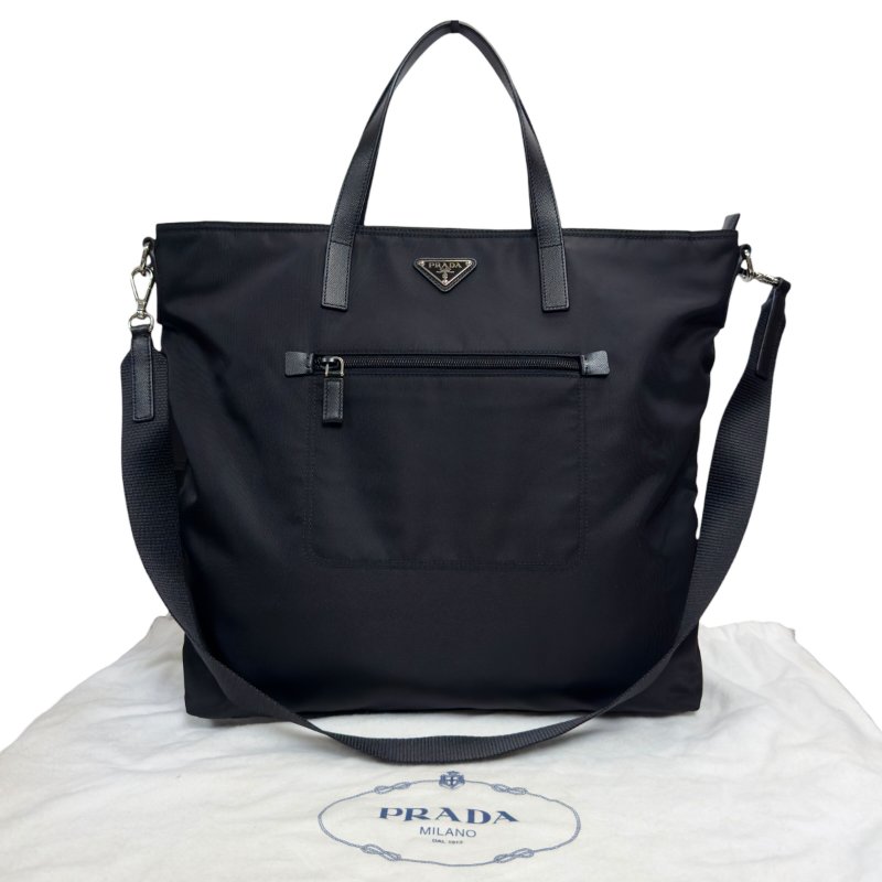 PRADA 三角標 2用袋-0
