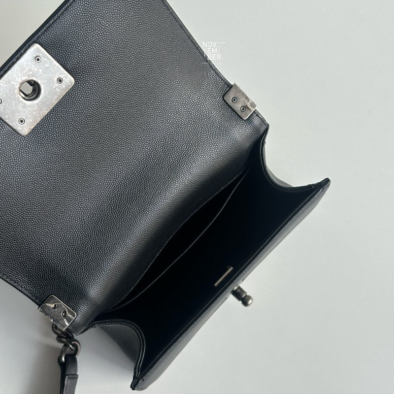 閒置新🖤全配有購證🙌🏻 Chanel 香奈兒 Le Boy 20 黑銀-6