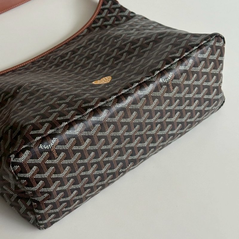 閒置新🤎 Goyard 戈雅 Hobo 棕 (手繪黃色愛心)-6