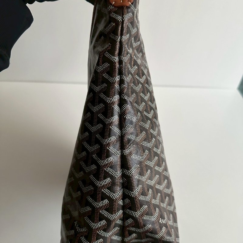 閒置新🤎 Goyard 戈雅 Hobo 棕 (手繪黃色愛心)-9