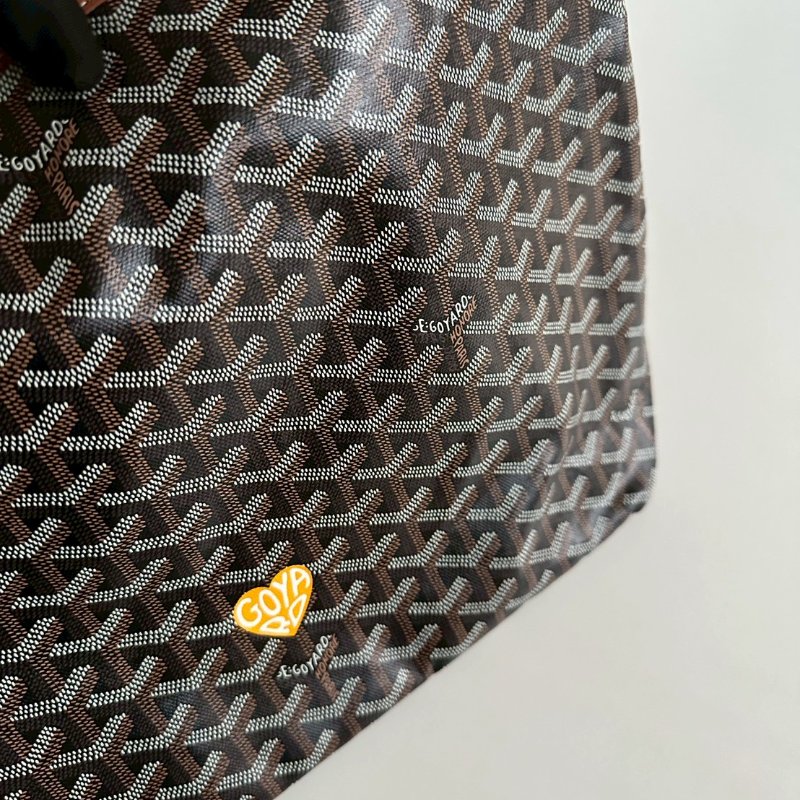 閒置新🤎 Goyard 戈雅 Hobo 棕 (手繪黃色愛心)-13