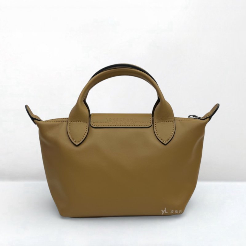 S5282-Longchamp Le Pliage Xtra XS煙草色手提斜背包-3