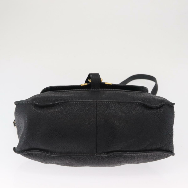 【日本直送】Chloe Mercy 手提包 皮革 兩用 黑色 金色 正品 166182-4