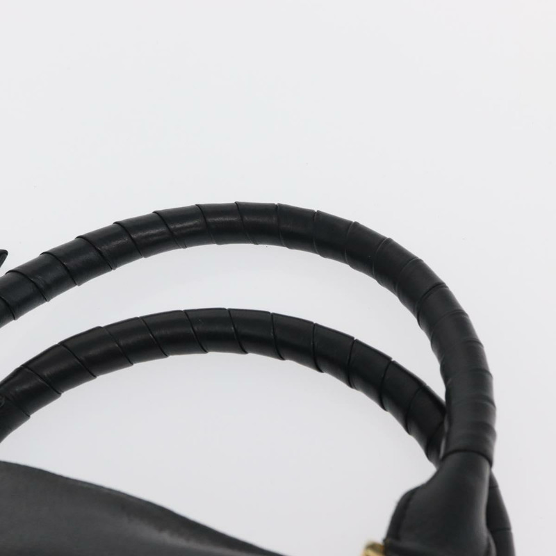 【日本直送】Chloe Mercy 手提包 皮革 兩用 黑色 金色 正品 166182-7