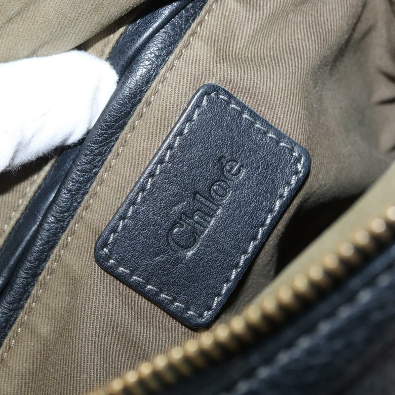 【日本直送】Chloe Mercy 手提包 皮革 兩用 黑色 金色 正品 166182-18