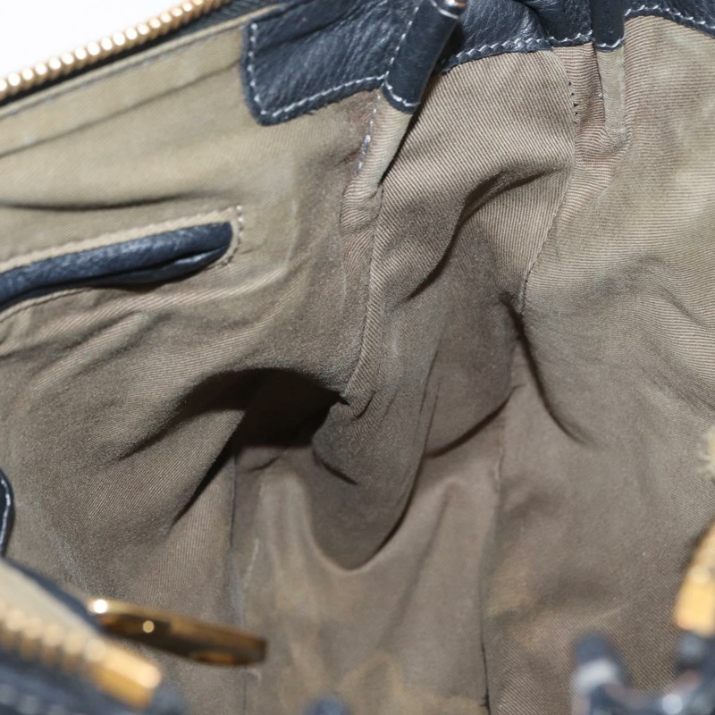 【日本直送】Chloe Mercy 手提包 皮革 兩用 黑色 金色 正品 166182-19