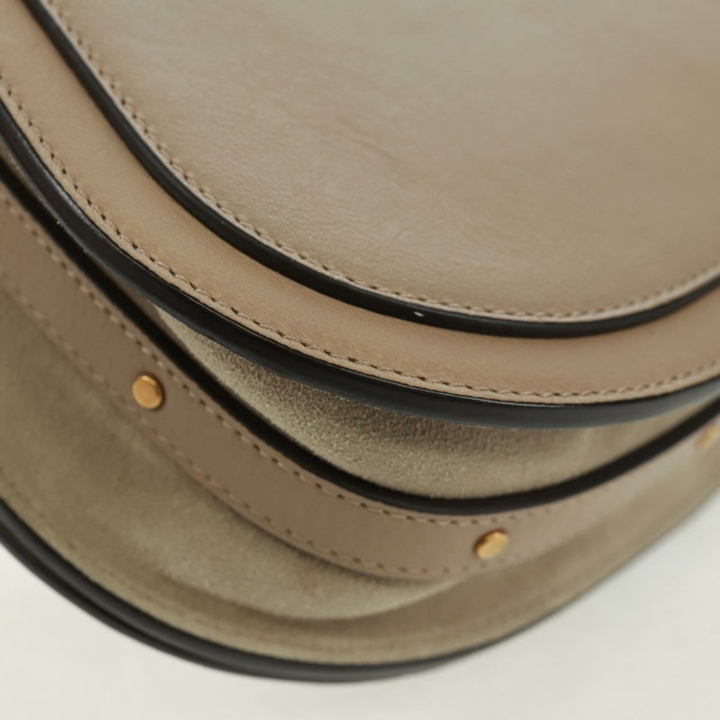 【日本直送】Chloe Nile 手提包 皮革 兩用 米色 金色 正品 169017V-17