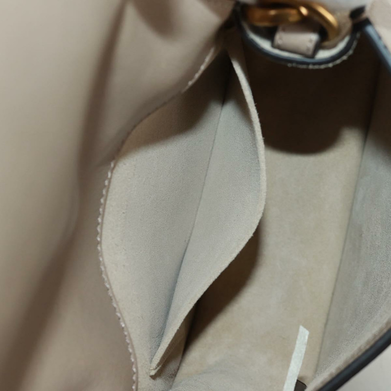 【日本直送】Chloe Nile 手提包 皮革 兩用 米色 金色 正品 169017V-25