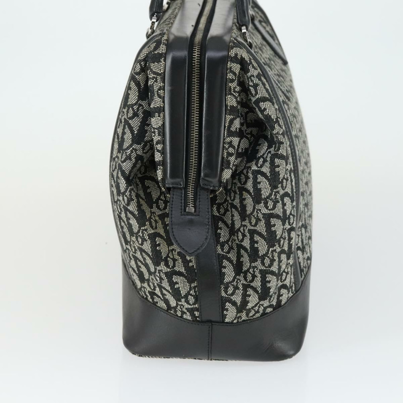 【日本直送】Christian Dior Trotter帆布波士頓包 黑色銀色 正品 ka2203V-2