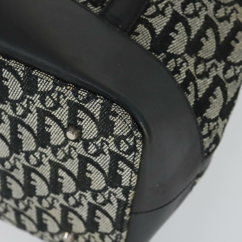 【日本直送】Christian Dior Trotter帆布波士頓包 黑色銀色 正品 ka2203V-7